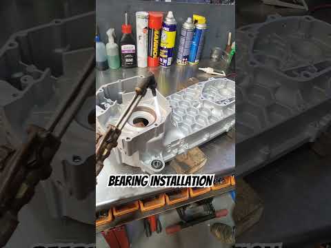 Bearing installation (Установка подшипника).#bearing #engine