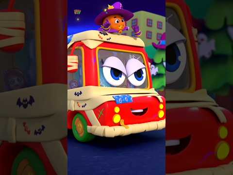 Wheels on the Bus Halloween Song #music #viral #ytshorts #trending #cartoon #shorts #happyhalloween