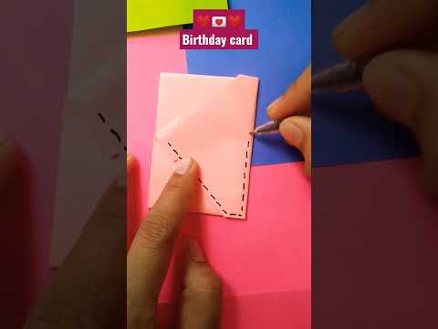 last minute birthday card 💌🥰😎🎊❤️#diy #papercraft #easycraft #art #envelope #shortsvideo #shorts