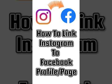 How To Link Instagram To Facebook Page | Connect Instagram To Facebook #instagramtofacebook