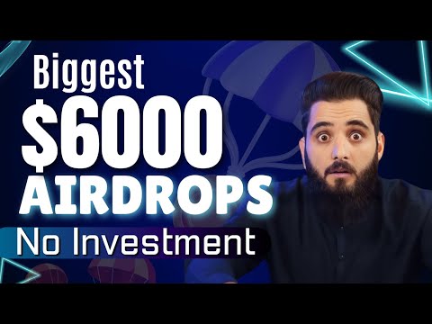 New Free Gauranteed $6000 Airdrops || New Biggest Airdrops 2024 || October Airdrops||Beginners Guide