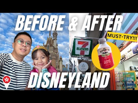 Buying Food Before and After Hong Kong Disneyland | Disneyland Trip Travel Hong Kong VLOG