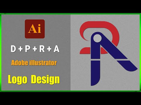 How to Design D+P+R+A Monogram Logo in Adobe Illustrator | Logo Design Tutorial