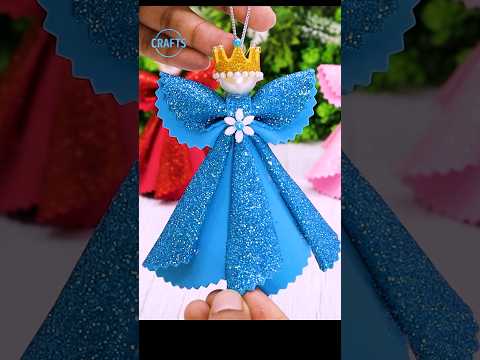 DIY Angel Making for Christmas Tree Decor🎄DIY Christmas Ornaments #shorts #christmas #decor #craft