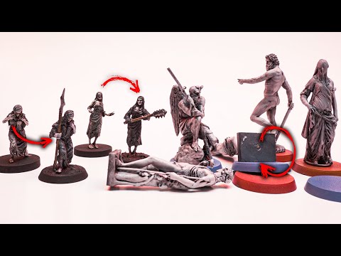 Converting Minis, Magnetic Bases, and FREE STATUE MODELS! For Tabletop Gaming