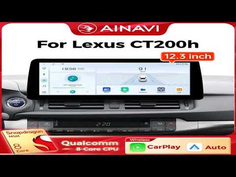 Ainavi 12.3 Inch For Lexus CT200h 2010 2012 2013 2014 2017 2020 Wireless Carplay Android A