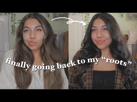 dyeing my hair at home by myself!! | ion permanent creme hair color in jet black