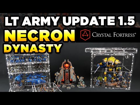 40K - NECRONS, CRYSTAL FORTRESS STORAGE - LUETIN'S ARMY UPDATE 1.5 | WARHAMMER 40K MINIS