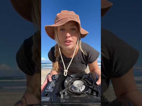 Making homemade Australian sea salt from the beach #ytshorts #salt