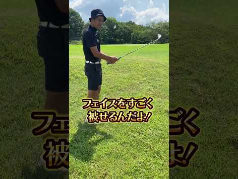 【フェイスを被せて打つ】#引いて引く #アプローチ＃サンドウエッジマン＃川嶋P#golfshorts