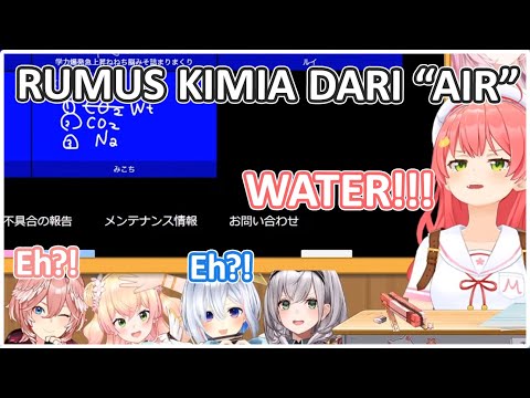 Lucunya MIKO Yang Tidak Tau Rumus Kimia Dari Air | (Hololive Clips)