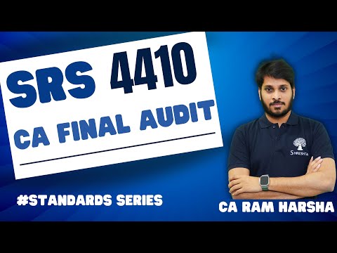 SRS 4410 | RELATED SERVICES | COMPILATION ENGAGEMENTS | CA FINAL AUDIT SERIES