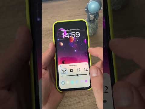 How to change the font and size of the clock on iPhone / Visual design of the clock #Useful features