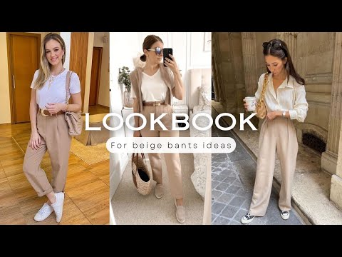 Stylish beige pants outfits ideas |2024| how to wear beige pants for spring & summer ideas