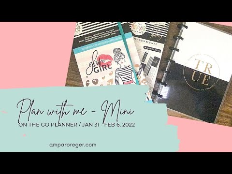 Plan with me  - Mini Happy Planner - Jan 31-Feb 6, 2022