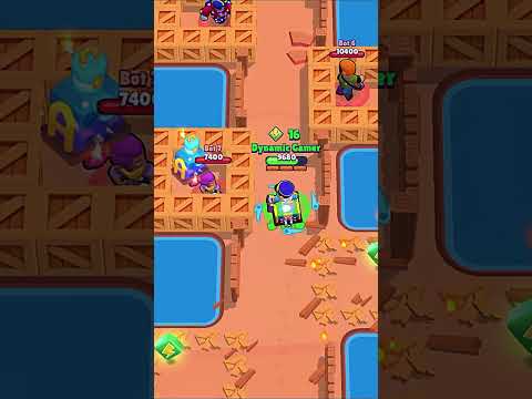 1 Vs 9 Bot Torture With Dynamike #brawlstars #shorts