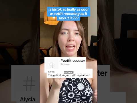 does tiktok actually know what outfit repeating is??#shorts