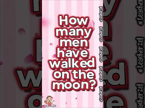 How many men have walked on the moon? #teacherzel #questions #knowledge #generalknowledge