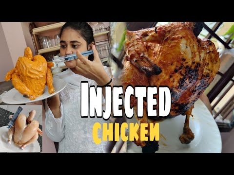 Injected chicken without oven | Injected grilled chicken recipe in tamil | Tangy Injected chicken |