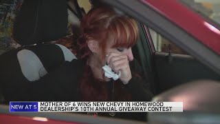 Mother of 6 wins new car in Homewood Dealership's annual giveaway