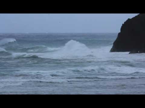 奄美大島　台風16号マラカス