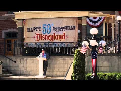 Disneyland 59th Anniversary Welcome Ceremony