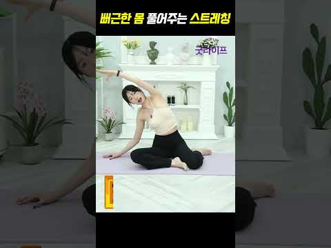 몸이 뻐근할 때 좋은 초간단 스트레칭! - 세모핏 #shorts #뻐근한몸 #옆구리살 #스트레칭 #굿라이프