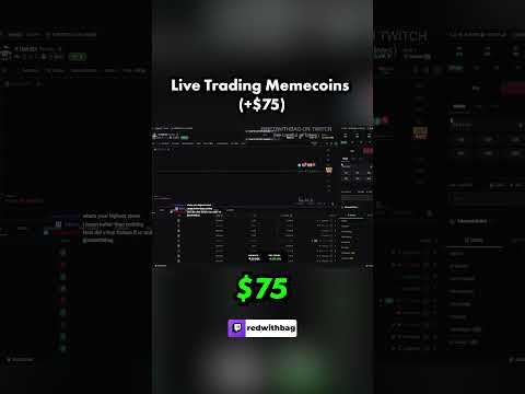 I Made $75 Trading Memecoins Live!