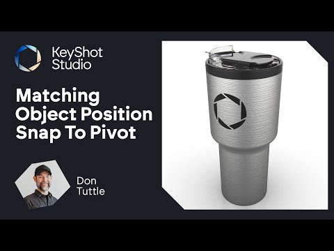 KeyShot Quick Tip - Matching Object Positions With Snap To Pivot