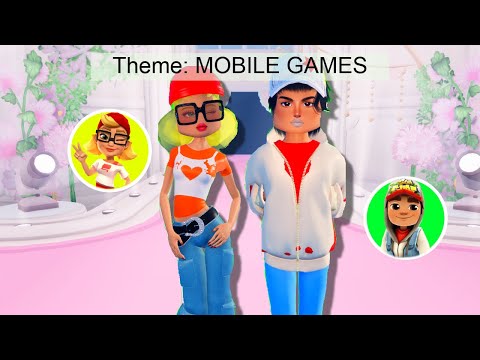 DRESS to IMPRESS, but the theme is MOBILE GAMES..