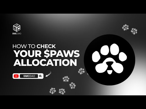 How To Check Your $Paws  Allocation