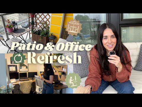 PATIO & OFFICE REFRESH 🔨home makeover, budget breakdown, Ikea, vlog