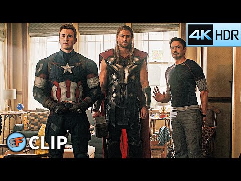 Hawkeye's Secret Safe House Scene | Avengers Age of Ultron (2015) 4K HDR Movie Clip