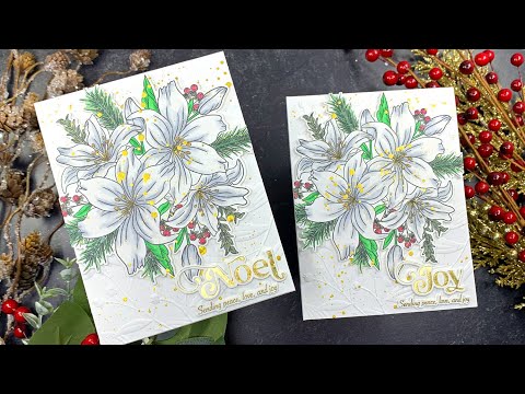 Festive Bouquets | Simon Says Stamp | AmyR 2023 Holiday Card Series #26