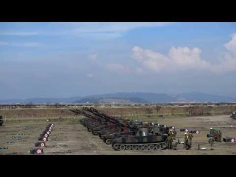 2015.08.11 58砲指部重砲保養射擊４（M109）