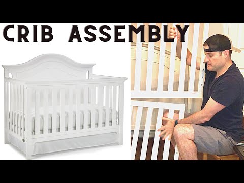 How to CRIB ASSEMBLY / Baby Crib Assembly Instructions / EDDIE BAUER Crib from Target