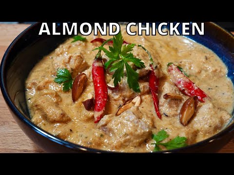 CHICKEN IN CREAMY ALMOND SAUCE | Easy & Quick Chicken Recipe | Almond Chicken Curry Recipe