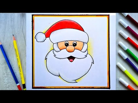 Santa Claus drawing | How to draw Santa Claus | Merry Christmas drawing easy | drawing Christmas