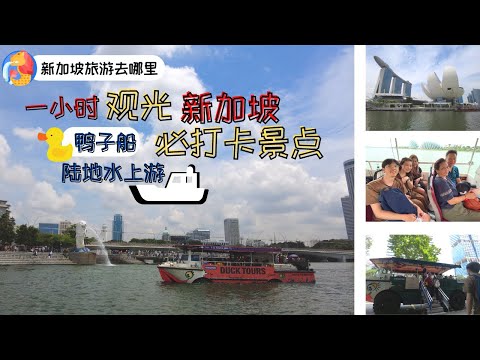 新加坡旅游去哪里：一小时观光新加坡主要景点，水上陆地鸭子船!｜Duck Tours｜Singapore