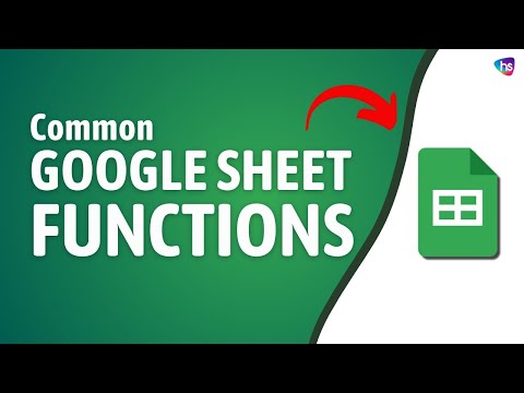 Google Sheets - Functionalities in sheets - Sheet Functions - Sheet Formulas