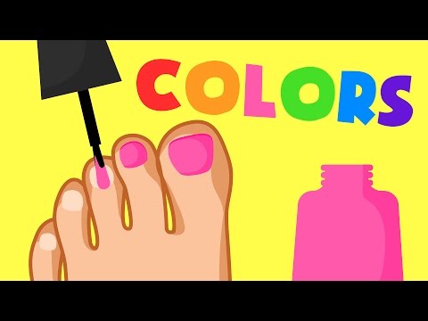 Painting Toe nails! | Colors for kids