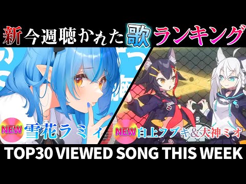 【foxwolf】ホロライブ歌ってみた週間ランキング  viewed cover song this week 2023/12/15～12/22【1年期間/1year 】【hololive】