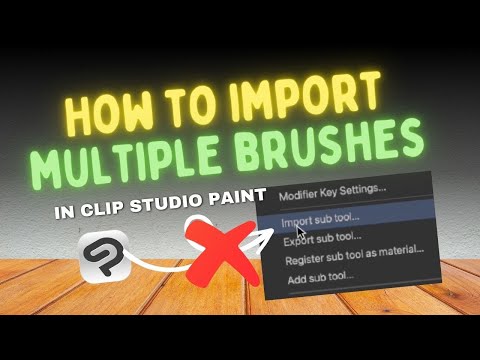 How to Import Multiple Brushes at Once - Clip Studio Paint Tutorial