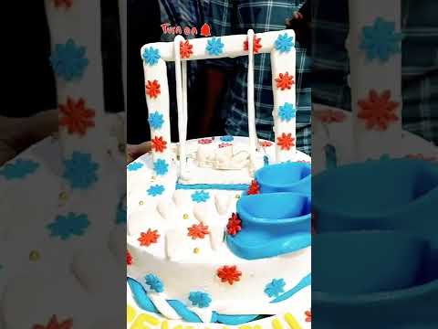 creative cake for cradle ceremony#Reyanshi  cradle ceremony cake