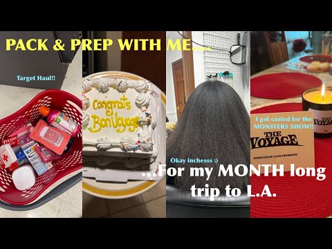 PACK & PREP W/ ME| Going to L.A. for a month, shopping, getting my hair braided, packing fail ✈️☀️🌴