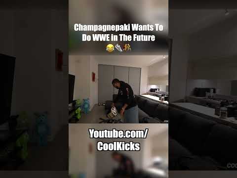 Champagnepaki Wants To Do WWE in The Future 😂👟🤼‍♂️