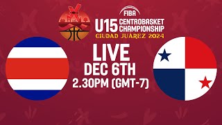 Costa Rica v Panama | Full Basketball Game | FIBA U15 Centrobasket Championship 2024