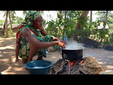 African Village Life #cooking Village Food, Authentic Swahili Biriani For Breakfast