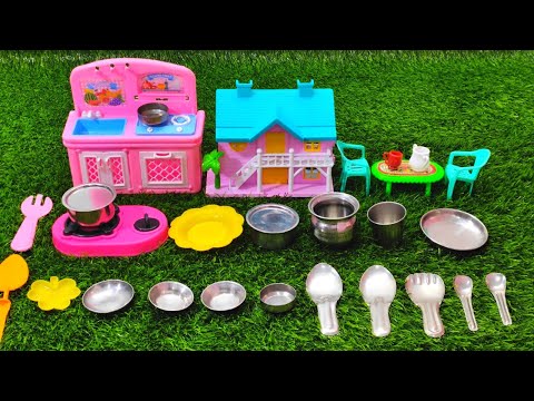 Diy Unboxing Amezing kitchen set I Mini kitchen set @Dolliyon #mini kitchen #vpafamily