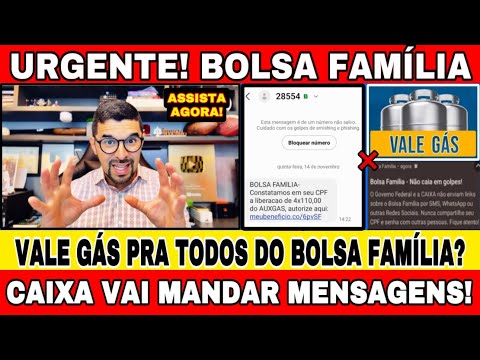 BOLSA FAMÍLIA: VALE GÁS 4x R$110 PARA TODOS DO BOLSA FAMÍLIA? CAIXA VAI MANDAR MENSAGEM DE ALERTA!🚨